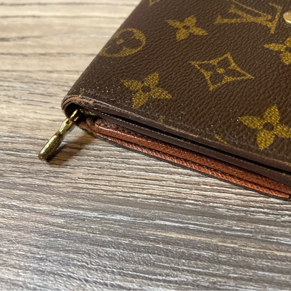 Vintage Louis Vuitton LV Monogram Signature Canvas Porte Monnaie Tresor Wallet - Picture 5 of 16